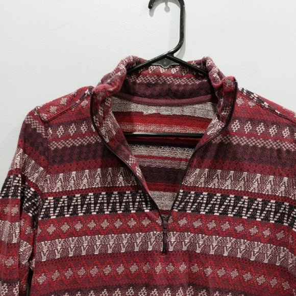 WOOLRICH Southwestern Half Zip Pullover Base Layer Medium - Picture 2 of 6